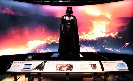 Darth Vader at Star Wars and the Power of Costume Exhibit