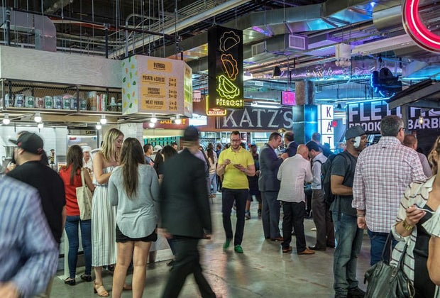 DeKalb Market is a food hall in Fort Greene, Brooklyn