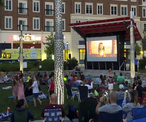 Head to Storrs for a family movie night under the stars! Moonlight Movies photo courtesy of Downtown Storrs