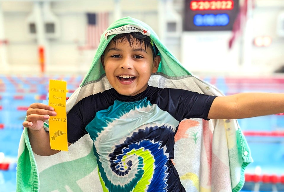 Sports classes give Boston kids skills, experience, and even a taste of success! Photo courtesy of Charles River Aquatics
