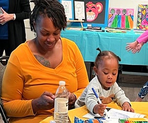 Bring out your little one's inner Picasso in a Twoosy Doodlers class. Photo courtesy of Abrakadoodle.