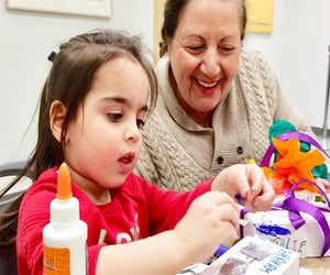 Converse, collaborate and create at Family Sundays at the Nassau County Museum of Art. Photo courtesy of the museum