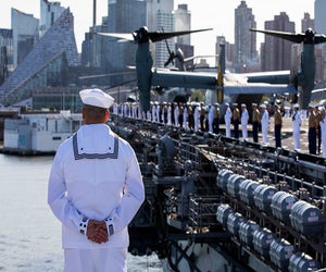 The Parade of Ships is always a highlight of Fleet Week in NYC. US Navy photo by Mass Communication Specialist 3rd Class Bradley Rickard