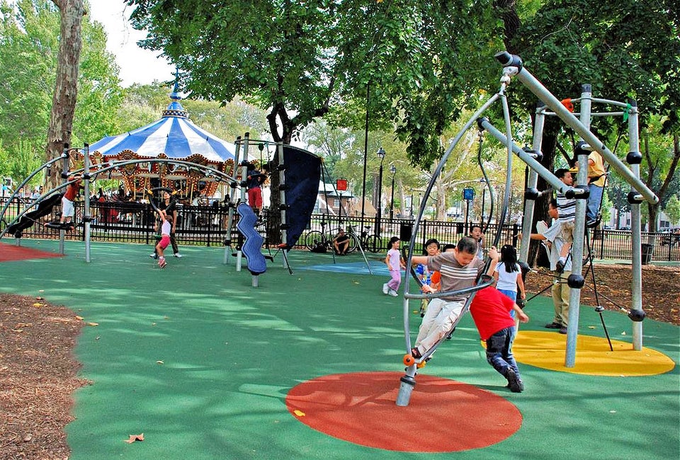 Franklin Square offers plenty of shade, and a host of other activities, including mini golf and carousel rides. Photo courtesy of Franklin Square