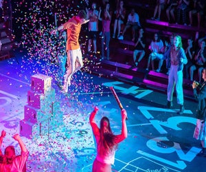 French Woods campers perform the final moment of The Curious Incident of The Dog in the Night-Time. Photo courtesy of the camp