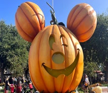 The Mickey Pumpkin at Disneyland. Photo courtesy of the author
