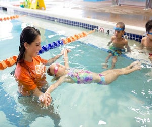 Goldfish Swim School's Jump Start program gets kids water ready in a hurry. Photo courtesy of the school