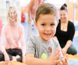 Gymboree combines music and movement. Photo courtesy of Gymboree Play & Music