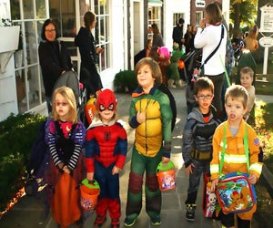 Trick-or-treat around the shops and join in the Monster Merlin parade at the Stony Brook Village Center. Photo courtesy of Stony Brook Village Center