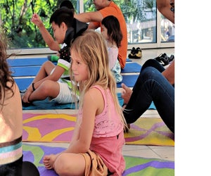 Yoga for Little Travelers. Photo courtesy of Hammer Museum