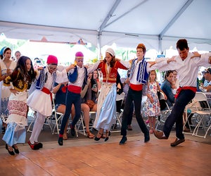 Celebrate Greek dance, food, and culture at the annual Hamptons  Greek Festival in Southampton. Photo courtesy of the festival
