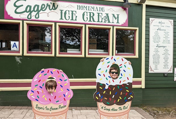 Visiting Historic Richmond Town with Kids: We all scream for ice cream