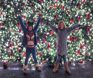 Set hearts aglow (and score a photo op) at Lake Compounce's Holiday Lights. Photo by Ally Noel
