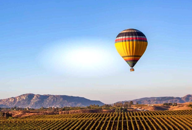 Get out of this world in a hot air balloon with California Dreamin' in Temecula