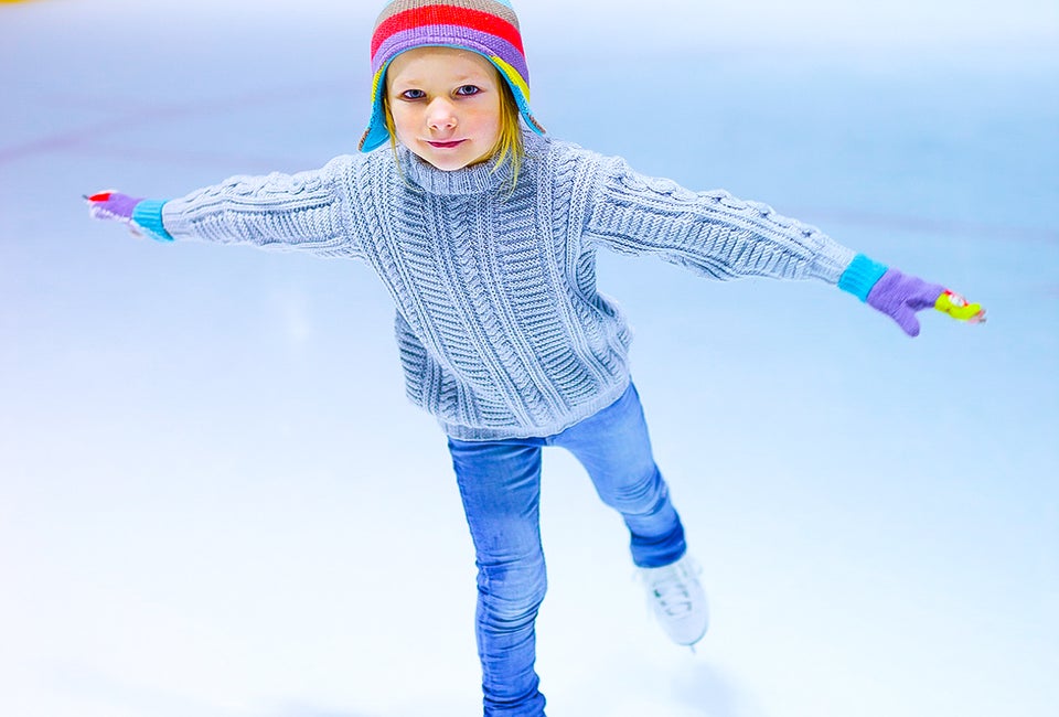 Ice at the Galleria provides year-round ice skating in Houston. Photo courtesy of the Houston Galleria