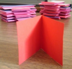 Making Valentine's Day cards with kids