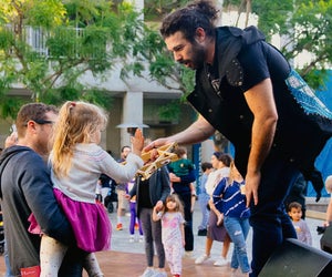 Celebrate the Festival of Lights at the Skirball Hanukkah Family Festival! Photo courtesy of the Skirball Center