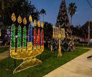Wilton Manors celebrates Hanukkah and more during Wilton Wonderland. Photo courtesy of Wilton Manors