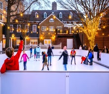 Palmer Square is centerstage for a Christmas Eve Sing-A-Long. Photo courtesy of Palmer Square