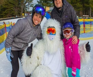 Keep an eye out for Goggles the Yeti at Mohawk Mountain Ski Area in Cornwall