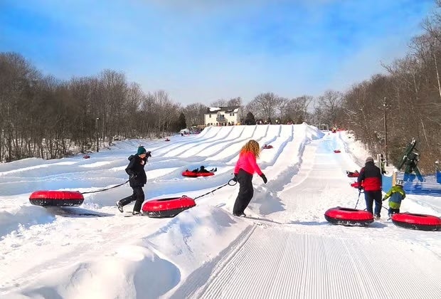 Image of Snow Tubing at Yawgoo Valley - Best Snow Tubing Near Connecticut