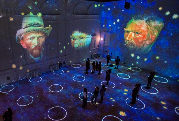 Immersive Van Gogh exhibit Hollywood activity