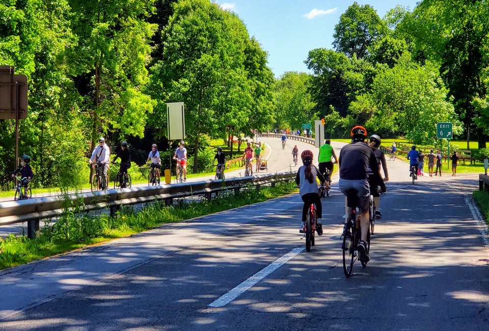Take a family ride during Bicycle Sundays this Father's Day in Westchester. Photo by Jim Zisfein