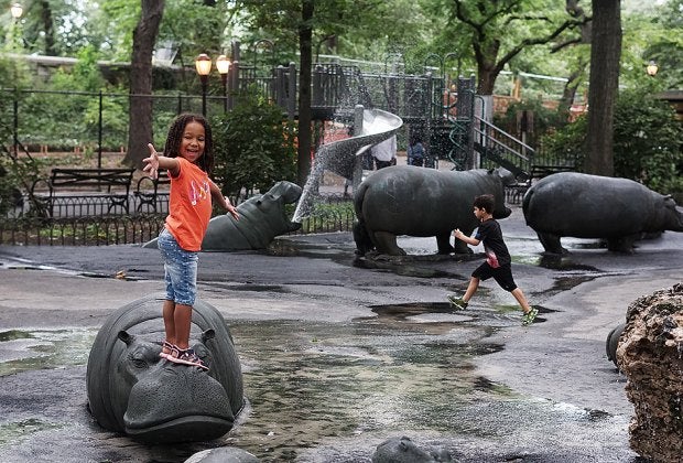 Things to do on the Upper West Side with kids: Hippo Playground