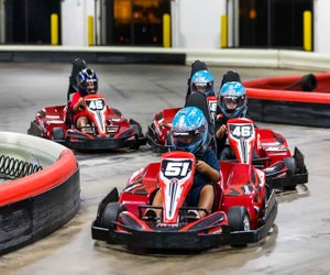 Get the party revved up at these indoor birthday spots near Boston! Photo courtesy of K1 Speed