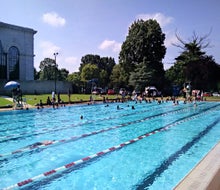 Enjoy all eight lanes of Kelly Pool. Photo courtesy of Mica Root for phillypublicpools.com
