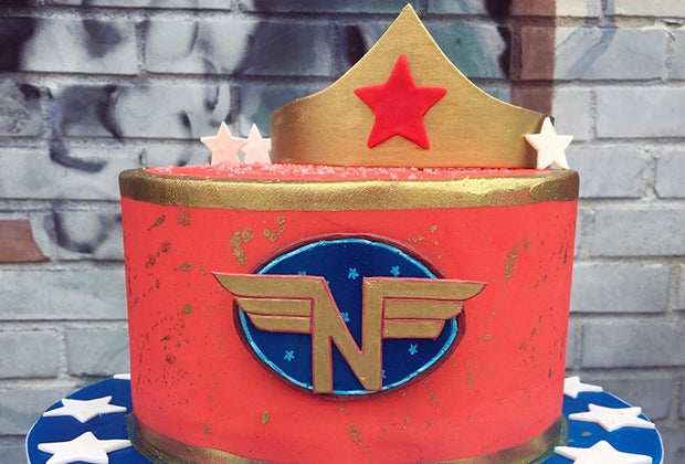Sugar Monster Sweets specializes in custom-cake designs, such as this Wonder Woman cake.