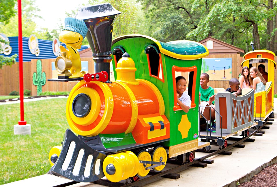 It's all aboard at Kings Dominion, an amusement park near Richmond, Virginia.