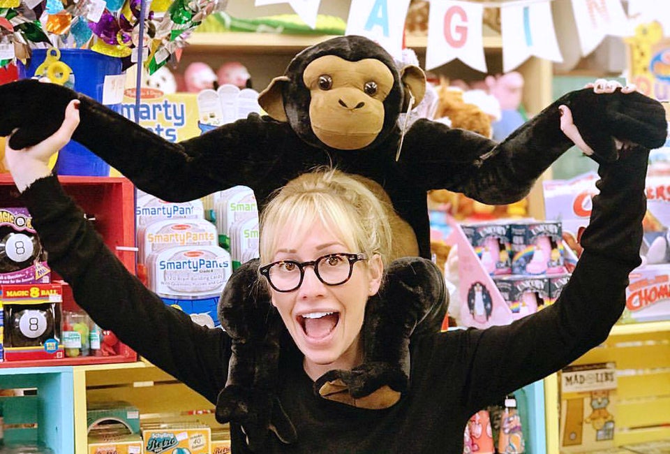 Monkeying around at  Kip's Toyland