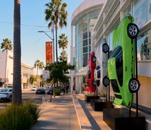 The exterior of the Mr. Brainwash Art Museum. Photo by wyliepoon via Flickr CC BY-NC-ND 2.0