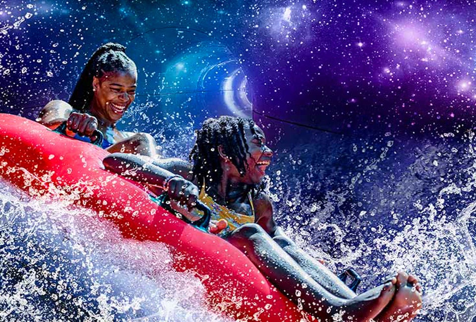 Experience the Hyperlight Slide at Water Country, one of the fun new attractions at this beloved New England water park. Photo courtesy of the Park.