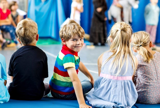 Image of campers watching theater activities at dance camps in Boston.