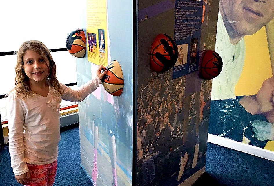 Palm a basketball and see how your grip measures up against the pros'. 