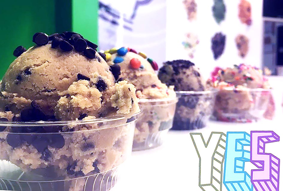 Neither kids nor adults will be able to resists  a healthy scoop of cookie dough.