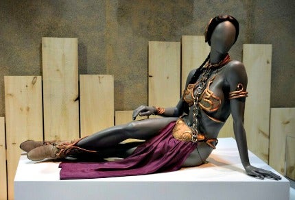 Leia's bikini at Star Wars and the Power of Costume Exhibit