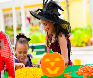 Sort through the seasonal bricks at Brick or Treat at Legoland. Photo courtesy of Merlin Entertainments Group/Brian Blanco