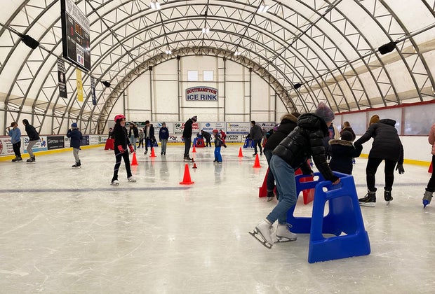 Skate and glide under the dome at Southampton Ice Rink.