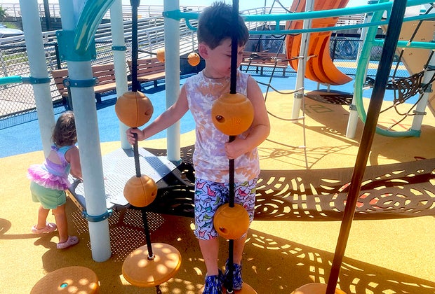 Magnolia Park Playground Debuts in Long Beach: This unique swing allows kids to ride while still in their wheelchair.