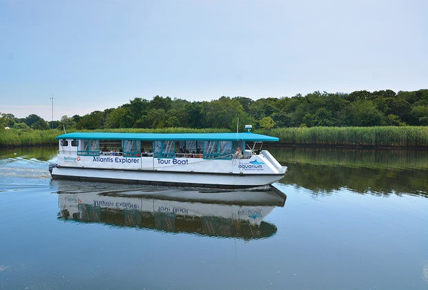 The Atlantic Explorer in the Peconic River