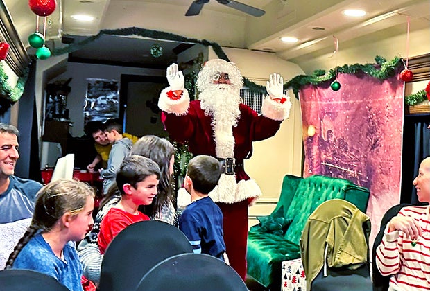 Aboard the Polar Express in Port Jefferson