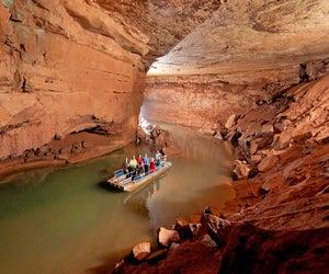 Take a tour of the Lost River Caverns.