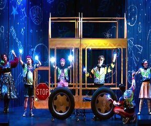 Hop aboard The Magic School Bus at BMCC Tribeca Performing Arts Center. Photo courtesy of TheatreWorksUSA