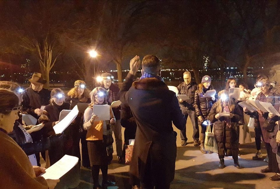 Sing Christmas carols during the annual winter edition of Make Music New York this holiday season. Photo courtesy of Make Music New York