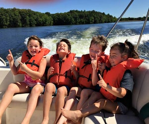 Skill building includes time on the water at Campereenah. Photo courtesy of Mandell JCC