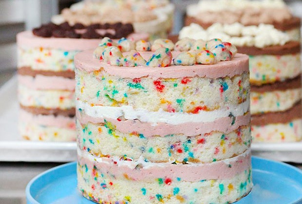 The Funfetti cake from Milk Bar birthday cakes