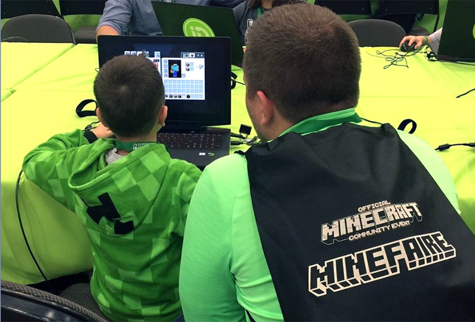 Mini Minecraft fans can meet other players, solve challenges, and even participate in a Minecraft costume contest. Photo courtesy of the event